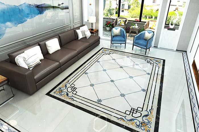 大理石拼花跟瓷磚拼花有何差異呢?