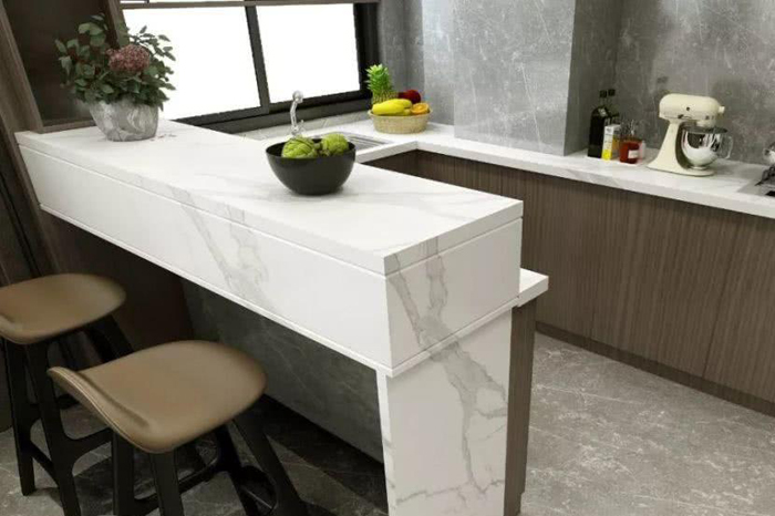 巖板做廚房臺面的兩種常規(guī)做法